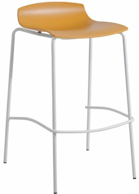 Табурет пластиковый барный X-Treme BSS Pro белый, темно-желтый 520х510х830 мм Табурет пластиковый барный X-Treme BSS Pro белый, темно-желтый 520х510х830 мм
