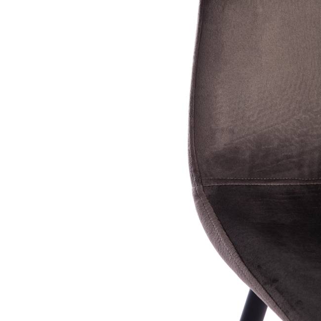 Стул BREEZE (mod. 4724) Велюр/металл , 44 х 53 х 87 см, Dark grey (темно-серый) HLR24 / черный (Комплект из 4 шт.) темно-серый Велюр/металл Стул BREEZE (mod. 4724) Велюр/металл , 44 х 53 х 87 см, Dark grey (темно-серый) HLR24 / черный (Комплект из 4 шт.) темно-серый Велюр/металл