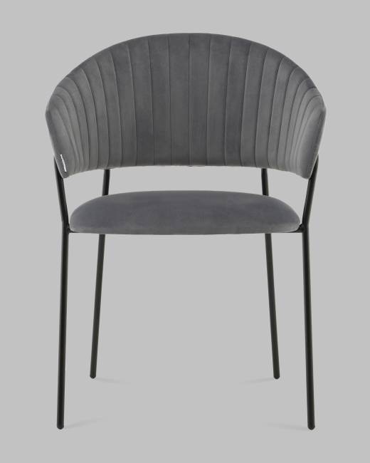 Стул Бруно NEW велюр серый
