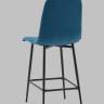 Стул полубарный Одди велюр синий