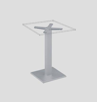 Подстолье металлическое барное BQAJ 400х400х1030 мм