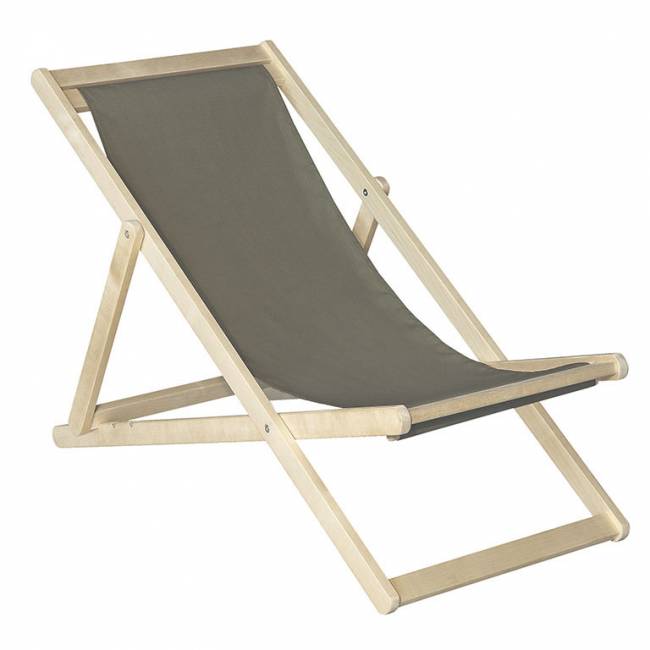 Шезлонг ткань светло-серый