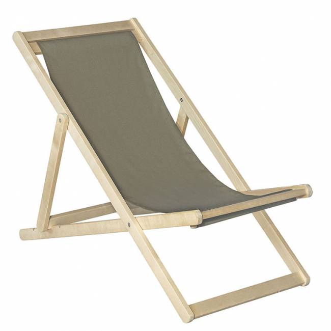 Шезлонг ткань светло-серый