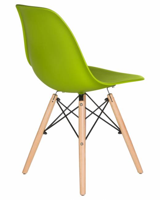 Стул обеденный LMZL-PP623, ножки светлый бук, цвет сиденья салатовый