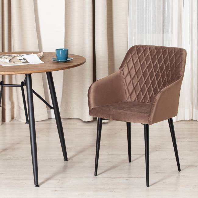 Кресло BREMO (mod. 708) ткань/металл, 58х55х83 см, высота до сиденья 48 см, коричневый barkhat 12/черный (Комплект из 4 шт.) коричневый ткань/металл Кресло BREMO (mod. 708) ткань/металл, 58х55х83 см, высота до сиденья 48 см, коричневый barkhat 12/черный (Комплект из 4 шт.) коричневый ткань/металл