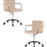 Набор 2 шт Офисное кресло для персонала DOBRIN TERRY, бежевый велюр (MJ9-10)