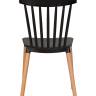 Набор 4 шт Стул обеденный DOBRIN THEO, ножки светлый бук, цвет черный (B-03)