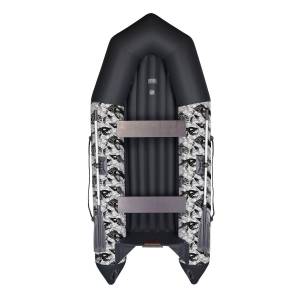 Лодка Капитан A330 принт Рыбы, надувное дно Тонар