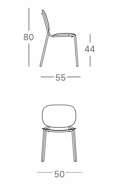 Стул металлический Si-Si голубой 500х550х800 мм Стул металлический Si-Si голубой 500х550х800 мм