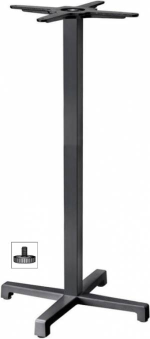 Подстолье барное металлическое Cross антрацит 550х550х1090 мм