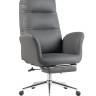 Кресло руководителя TopChairs Solid NC с оттоманкой серый
