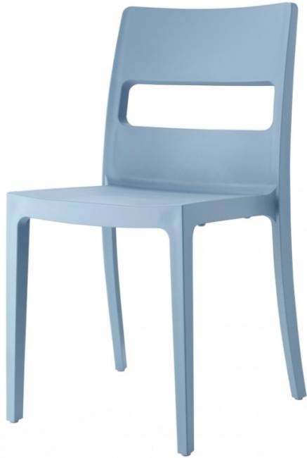 Стул пластиковый Sai Go Green голубой 480х510х820 мм