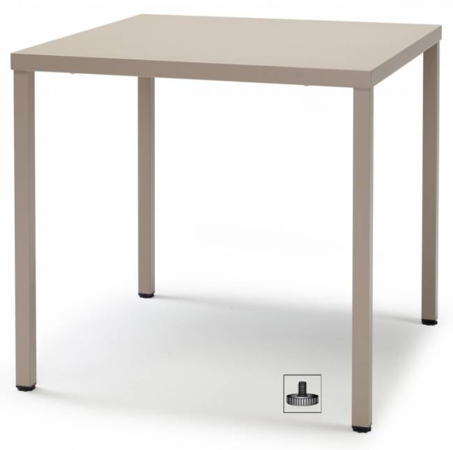 Стол обеденный металлический Summer тортора 800х800х750 мм