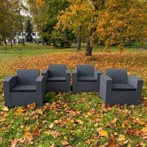 Комплект из 4-х кресел LANA LUX графит