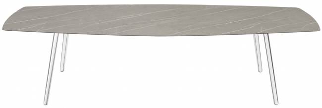 Стол ламинированный Squid алюминиевый, камень 2990х1290х730 мм