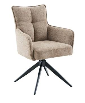 Стул DikLine 6826 т.к Темно-бежевая Raven 34, опоры черные