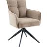 Стул DikLine 6826 т.к Темно-бежевая Raven 34, опоры черные