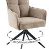 Стул DikLine 6826 т.к Темно-бежевая Raven 34, опоры черные