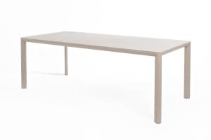 Обеденный стол из алюминия GONZO 220 см бежевый  Joygarden