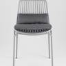 Стул Louran с подушкой серый 2 шт.