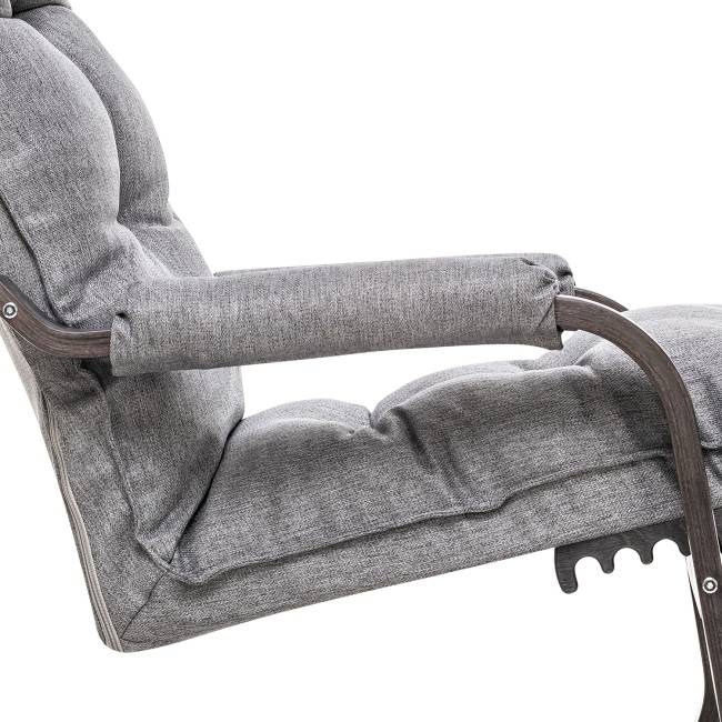 Кресло-трансформер Leset Оливер Венге текстура Malmo 90 (серый)