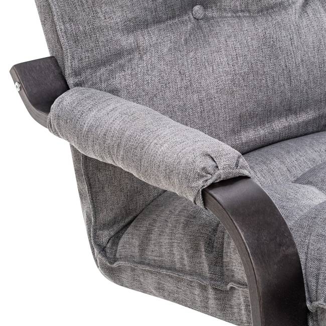 Кресло-трансформер Leset Оливер Венге текстура Malmo 90 (серый)