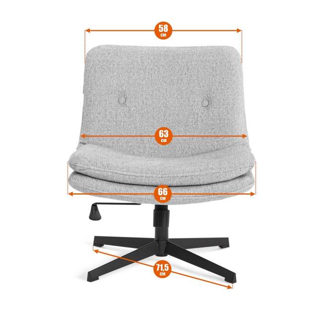 Кресло лаунж Oslo/Осло велюр/букле, vt шейп серый серый велюр/букле