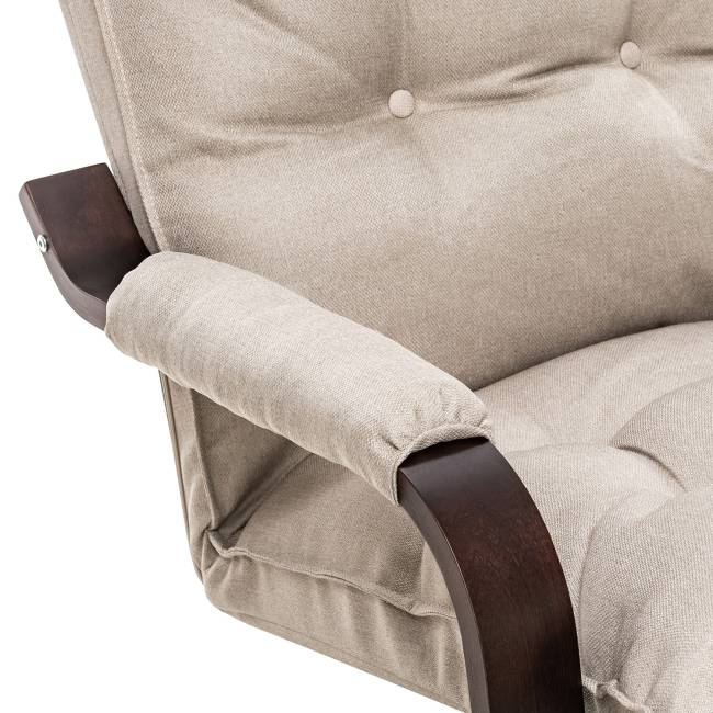 Кресло-трансформер Leset Оливер Орех текстура Malmo 05 (бежевый)
