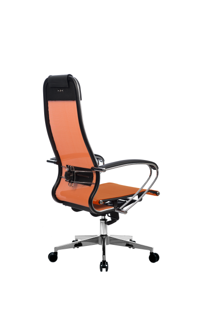 Кресло МЕТТА-4(MPRU)/подл.131/осн.004, оранжевый/оранжевый