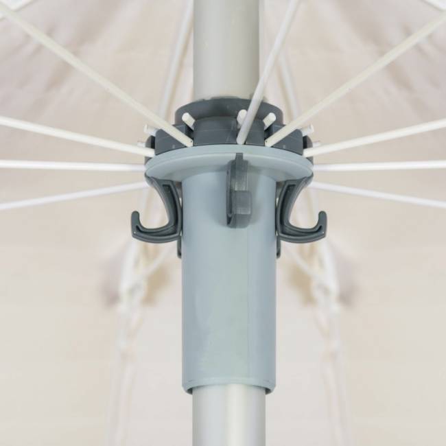 Зонт пляжный профессиональный Ø2 м Kenia белый Ø2000 мм