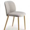 Стул с обивкой Natural Mentha Pop натуральный дуб, светло-серый 490х550х820 мм