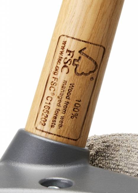 Стул с обивкой Natural Mentha Pop натуральный дуб, светло-серый 490х550х820 мм