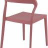 Стул пластиковый Snow марсала 520х560х830 мм