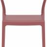Стул пластиковый Snow марсала 520х560х830 мм