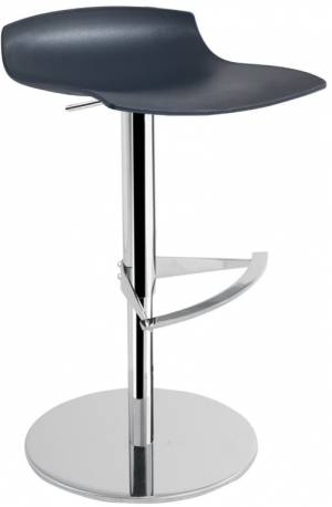 Табурет пластиковый барный X-Treme B Pro полированный, хромированный, антрацит 480х480х750-870 мм