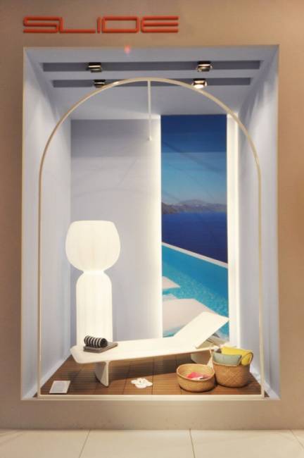 Шезлонг-лежак пластиковый Ponente Standard 2000х680х340 мм