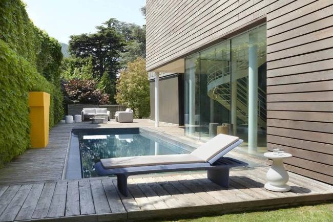 Шезлонг-лежак пластиковый Ponente Standard 2000х680х340 мм