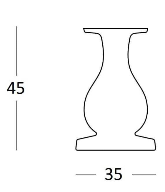 Столик кофейный пластиковый Ottocento Mini M Special арабескато Ø350х450 мм