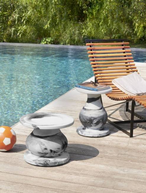 Столик кофейный пластиковый Ottocento Mini M Special арабескато Ø350х450 мм