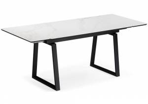 Джек 140(200)х80 белый мрамор alpin white / черный