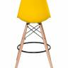 Стул барный DOBRIN DSW BAR, ножки светлый бук, цвет сиденья жёлтый (Y-01)