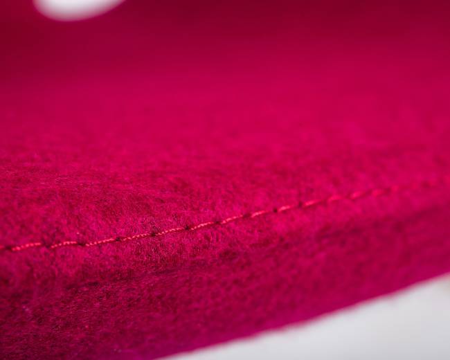 Кресло дизайнерское DOBRIN SWAN, бордо ткань AF5, алюминиевое основание