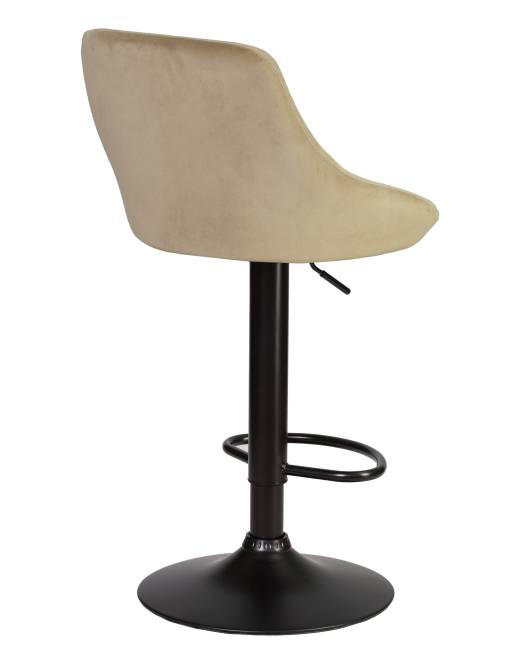 Набор 2 шт Стул барный DOBRIN LOGAN BLACK, мокко велюр (MJ9-9)