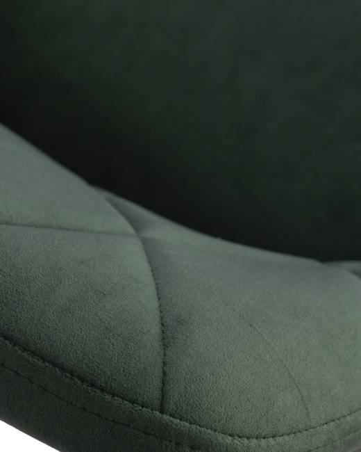 Стул обеденный DOBRIN ROBY, ЭМАЛЬ ЧЕРНЫЙ МУАР велюр Catania Izumrud