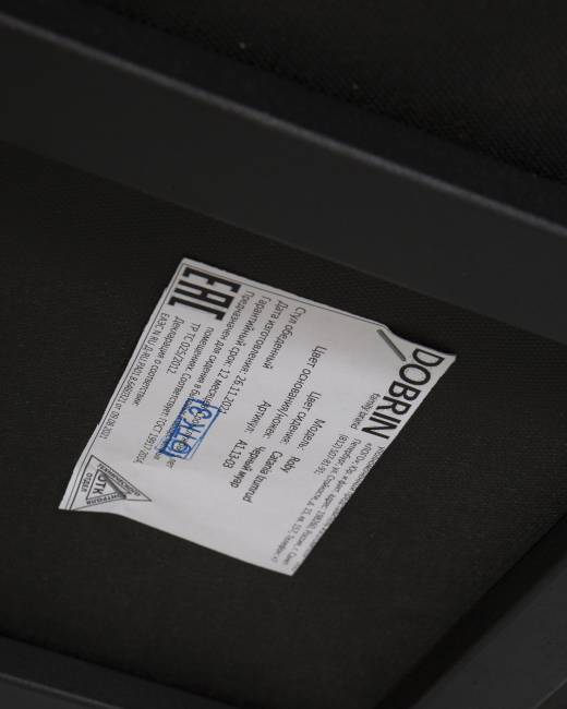 Стул обеденный DOBRIN ROBY, ЭМАЛЬ ЧЕРНЫЙ МУАР велюр Catania Izumrud