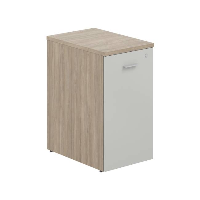 Тумбы-органайзеры / Тумба-органайзер 400х600х750 / корпус: дуб темный; фасад: серый бархат