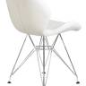 Набор 2 шт Стул обеденный DOBRIN BUTTERFLY CHROME, ножки хром, цвет белый