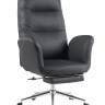 Кресло руководителя TopChairs Solid NC с оттоманкой черный