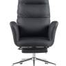 Кресло руководителя TopChairs Solid NC с оттоманкой черный