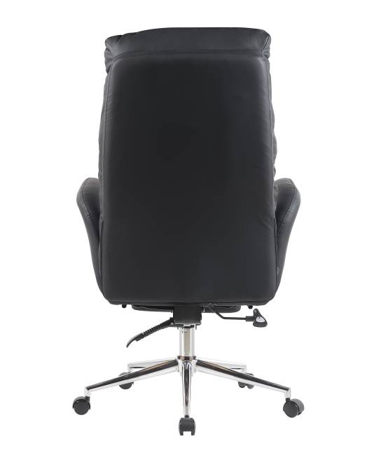 Кресло руководителя TopChairs Solid NC с оттоманкой черный